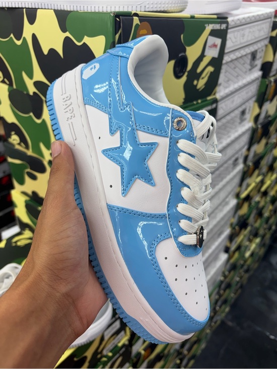 Bape Other - Blue and white bapesta